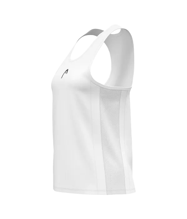 Camiseta Tirantes Head Club 25 Tech Mujer White 2025