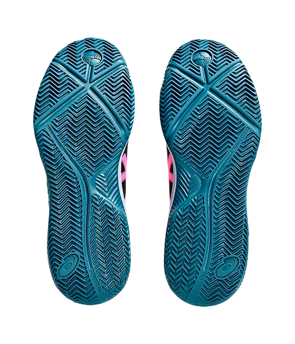 Padel Shoes Asics Gel-Dedicate 8 Black/Energy Aqua