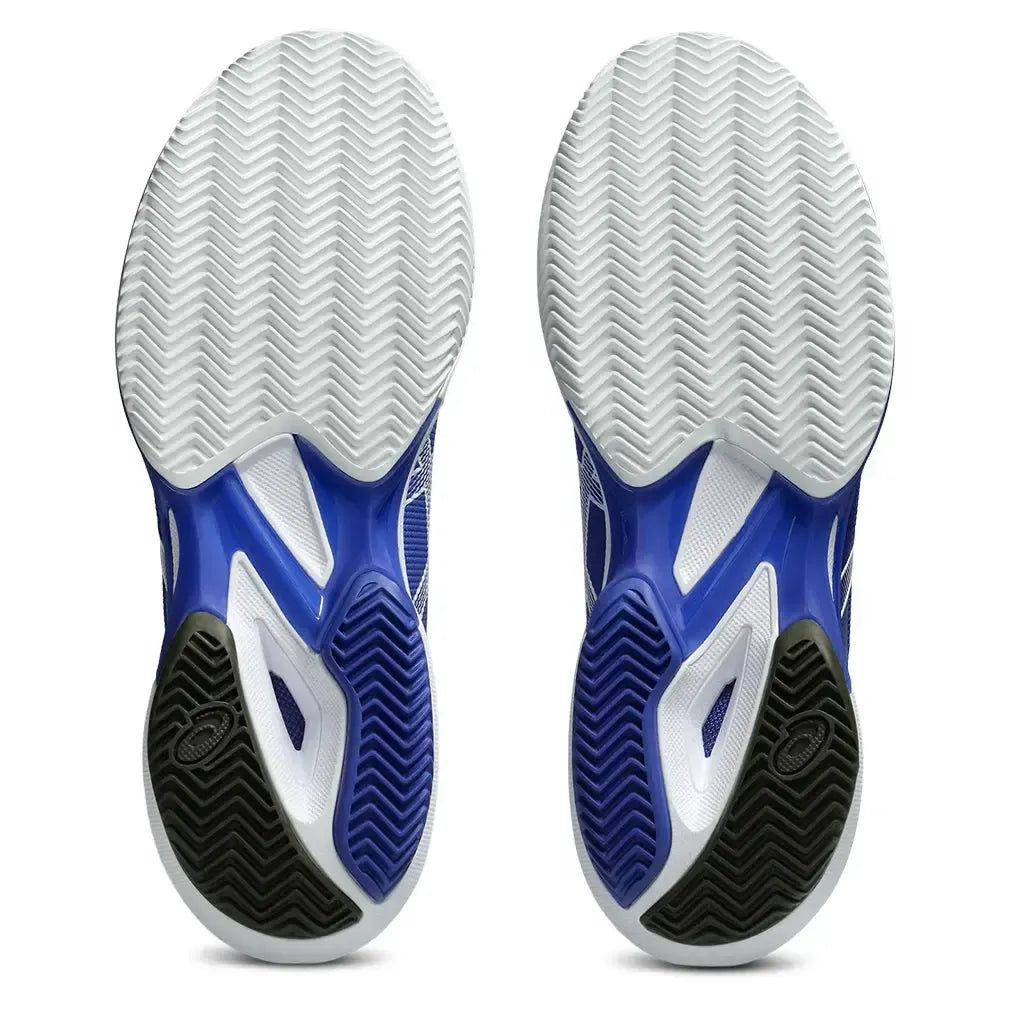 Men's Solution Speed FF 3 Clay Tennis Shoes Dark Cobalt and White