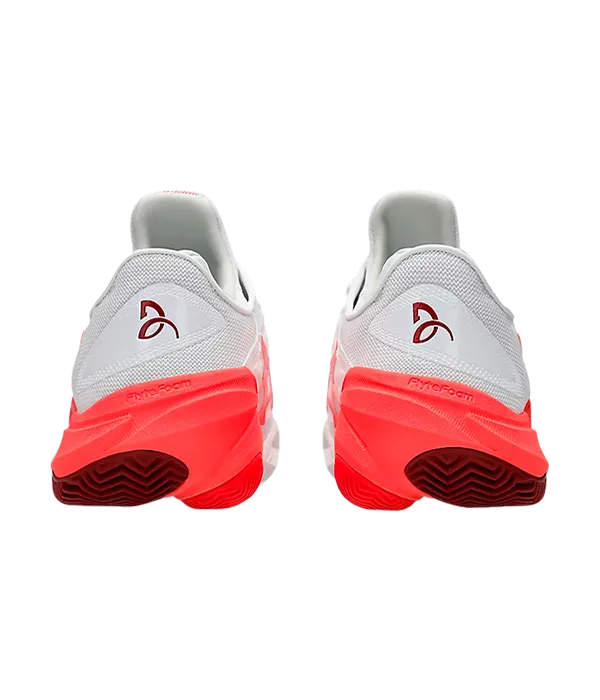 Padel Shoes Asics Court FF 3 Novak Clay White/Electric Red 2025