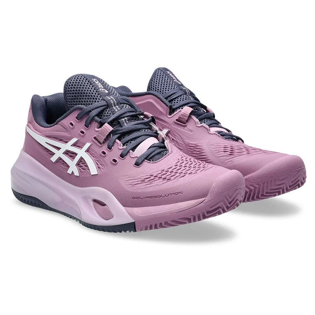 Women's GEL-Resolution X Clay Tennis Shoes Ube and White