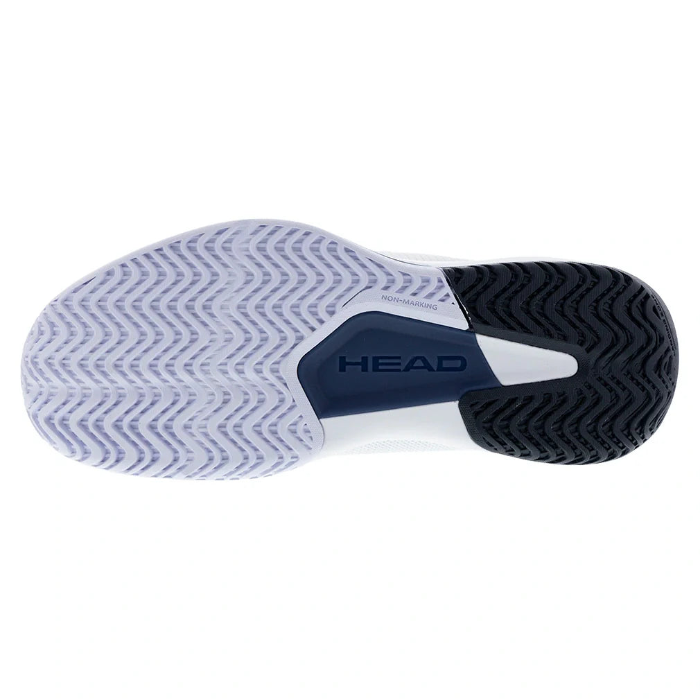 Men's Revolt Court 5.0 Tennis Shoes White and Blueberry