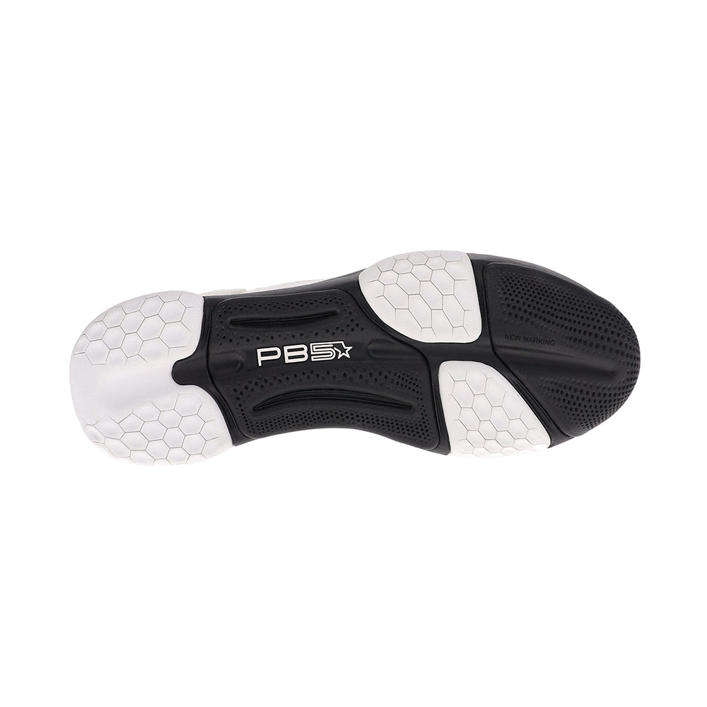 PB5 Men's Pickleball Shoes Court2 | White-Black