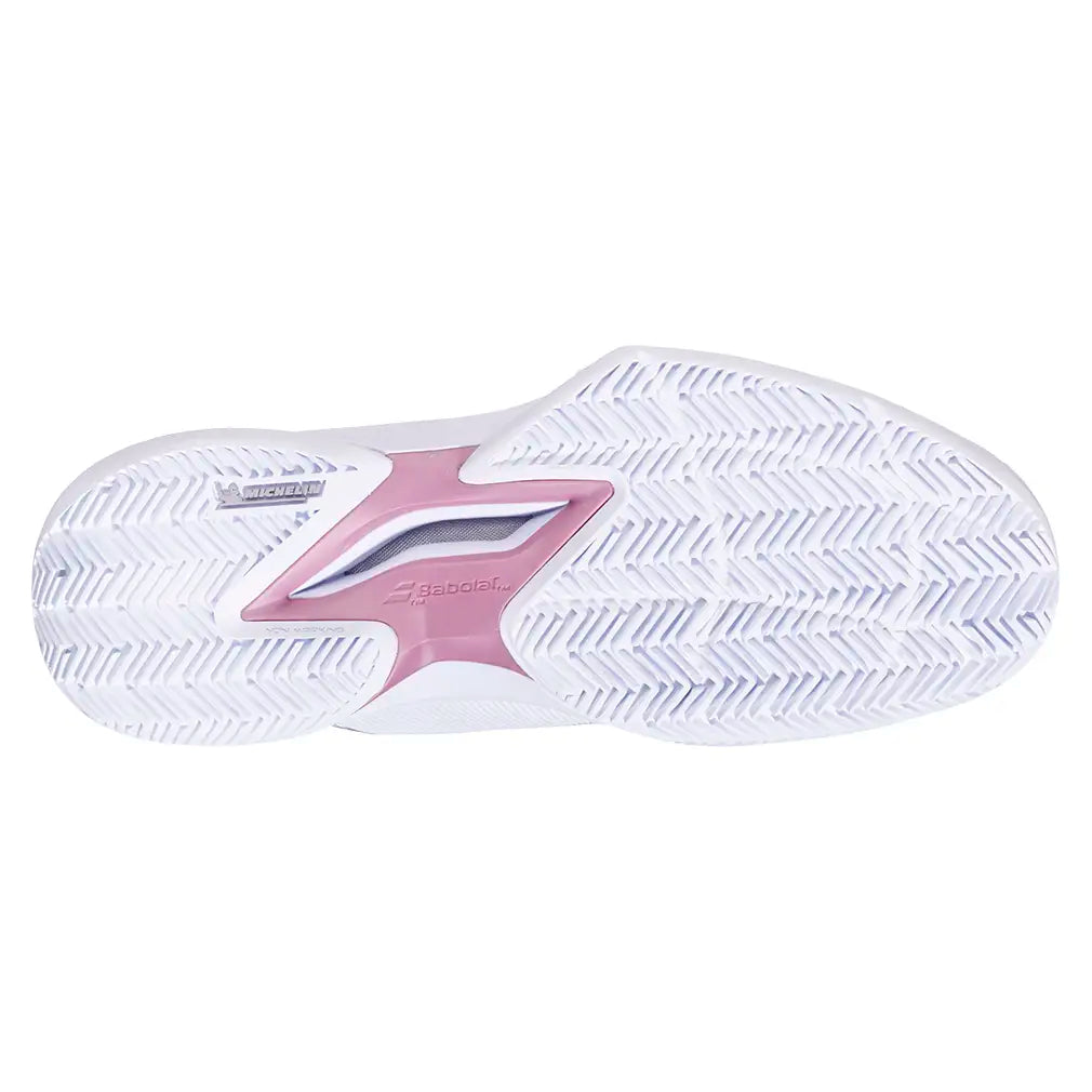 Women's Jet Tere 2 Clay Tennis Shoes White and Gold Pink
