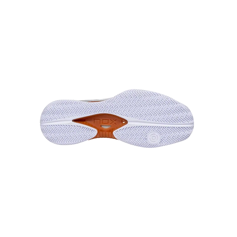Padel Shoes NOX Nerbo White/Coral Gold