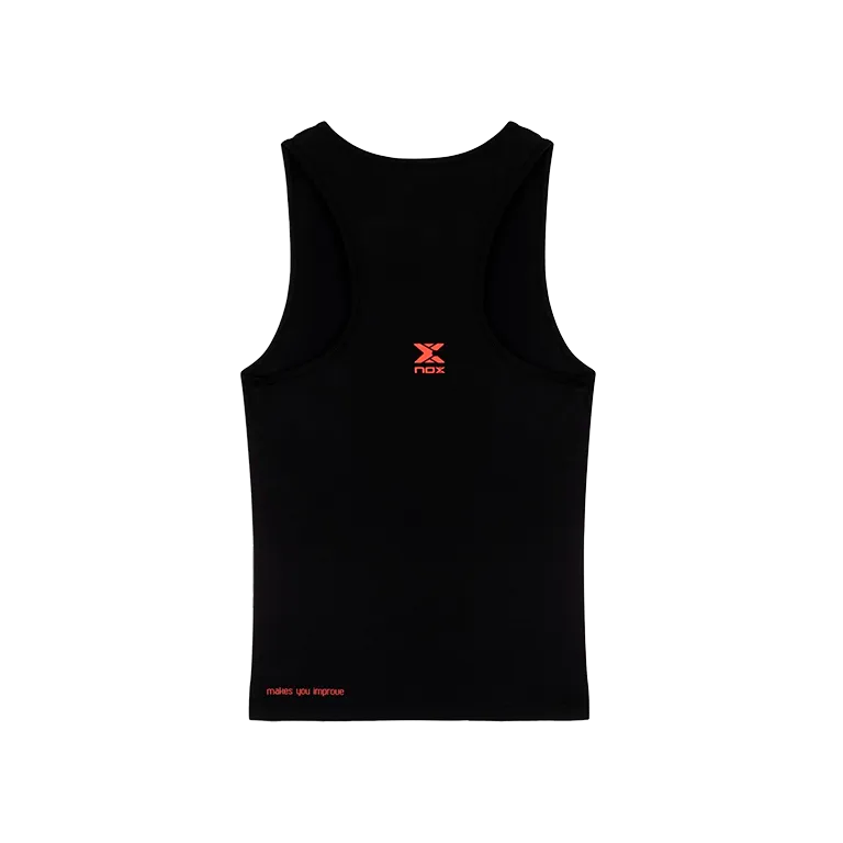Camiseta Tirantes NOX Team Fit Mujer Negro