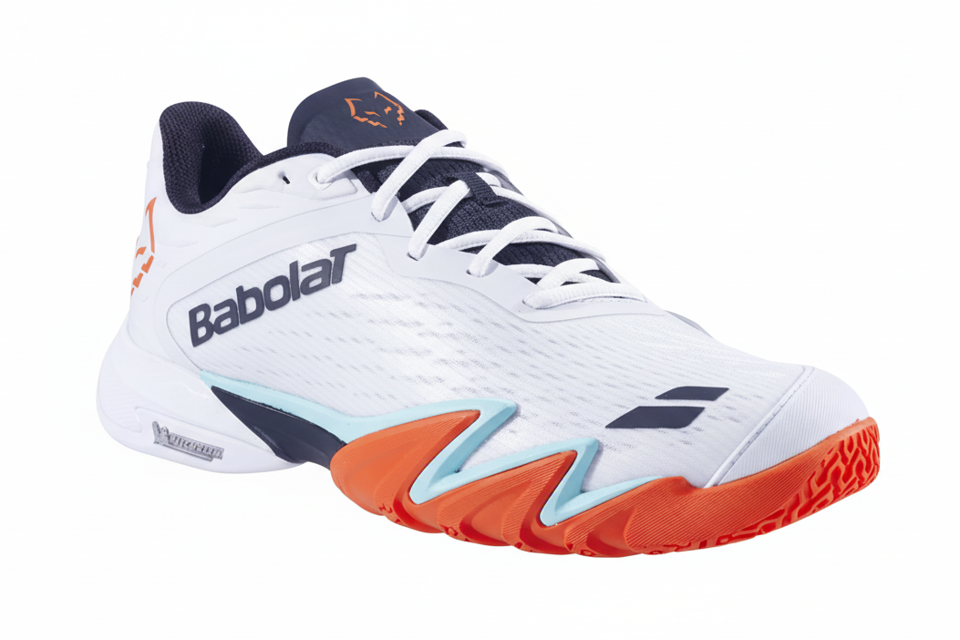 Babolat Padel Shoes Premura 3 Lebron | Men - White & Orange