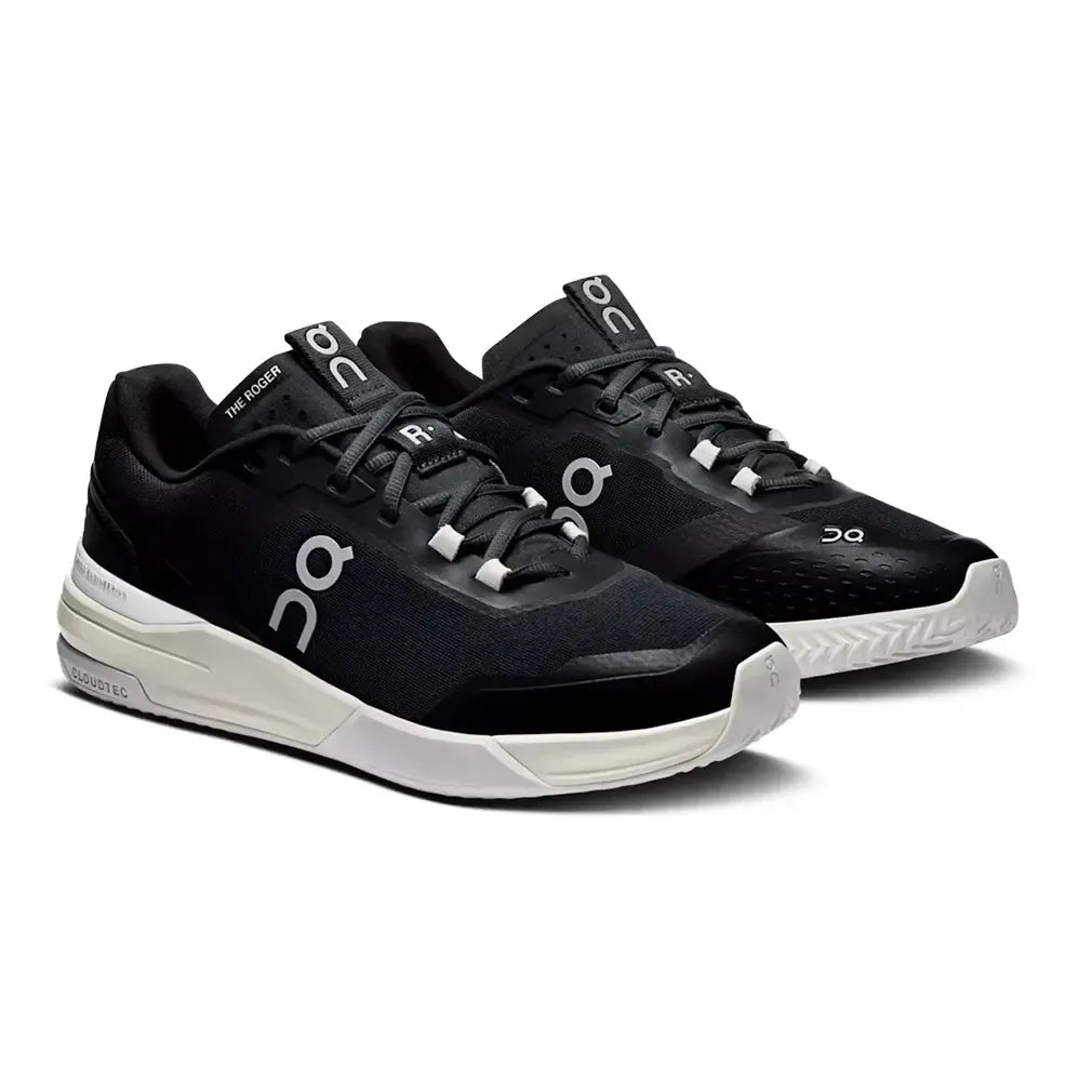 Men's THE ROGER Advantage Pro Clay Tennis Shoes Black and White