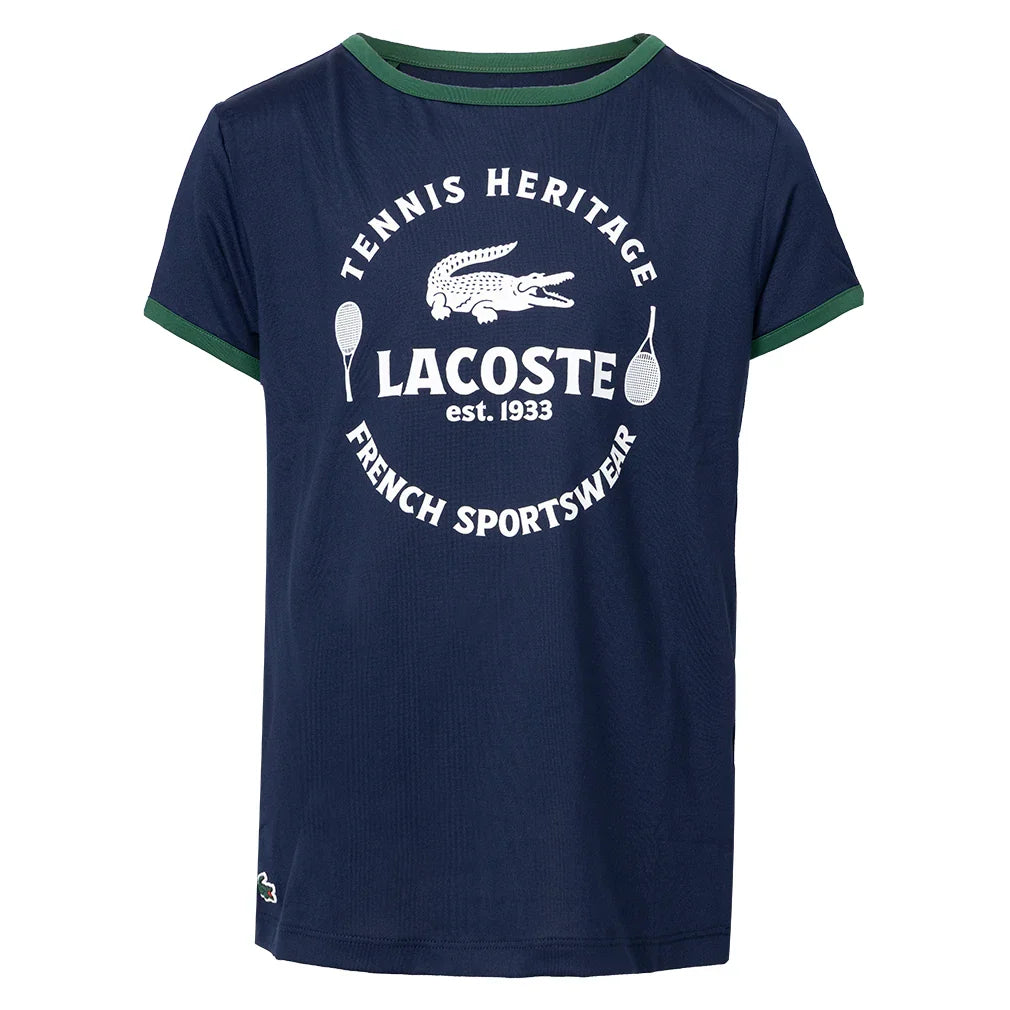 Girls' Sport Jersey Ringer Tee Navy