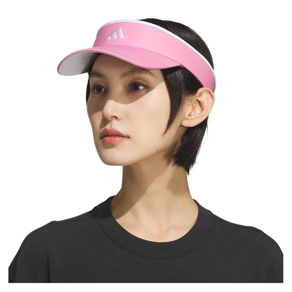 Women's Match 2 Tennis Visor Tropic Bloom and White