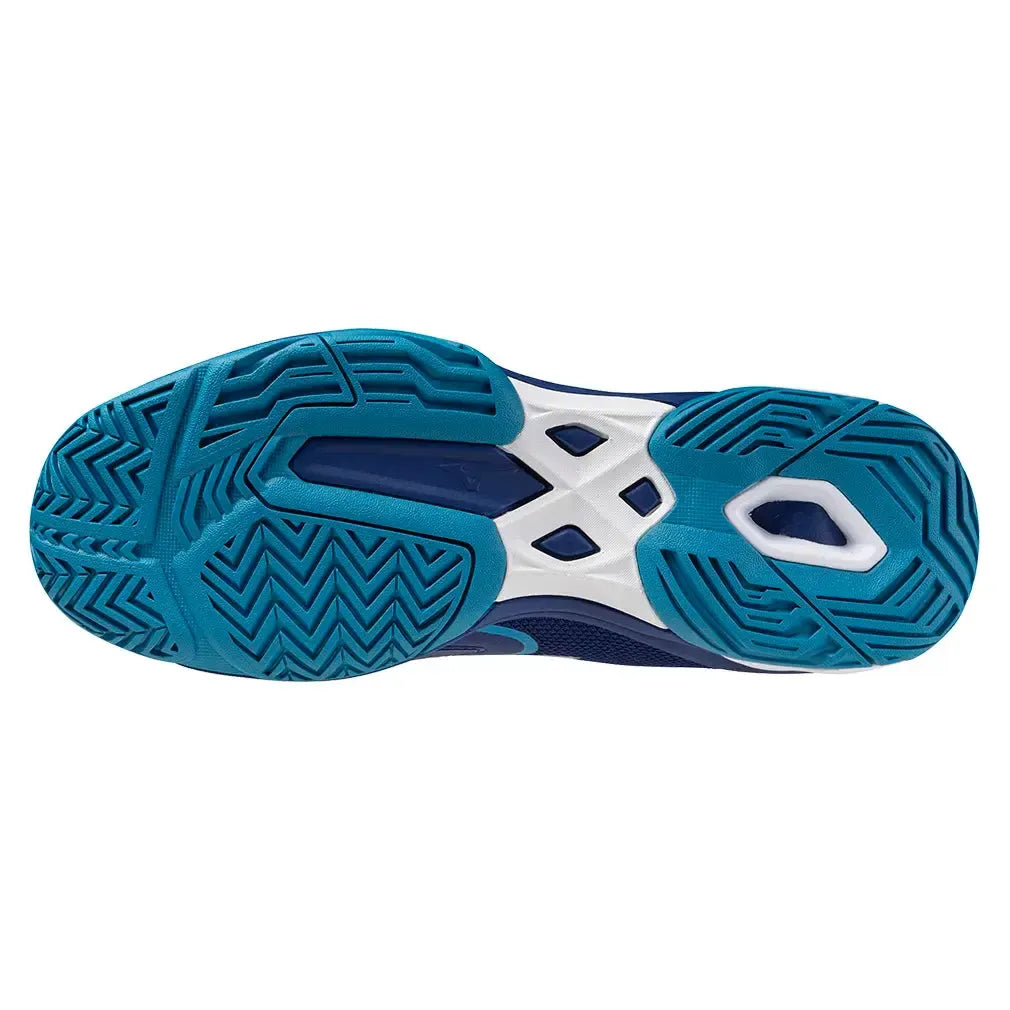 Men's Wave Exceed Light 2 Tennis Shoes Bellwether Blue and White