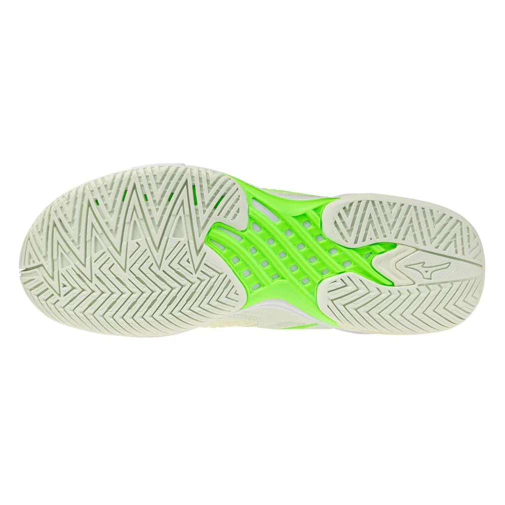 Women's Wave Exceed Tour 7 AC Tennis Shoes Phantom Green and Glowing Apple