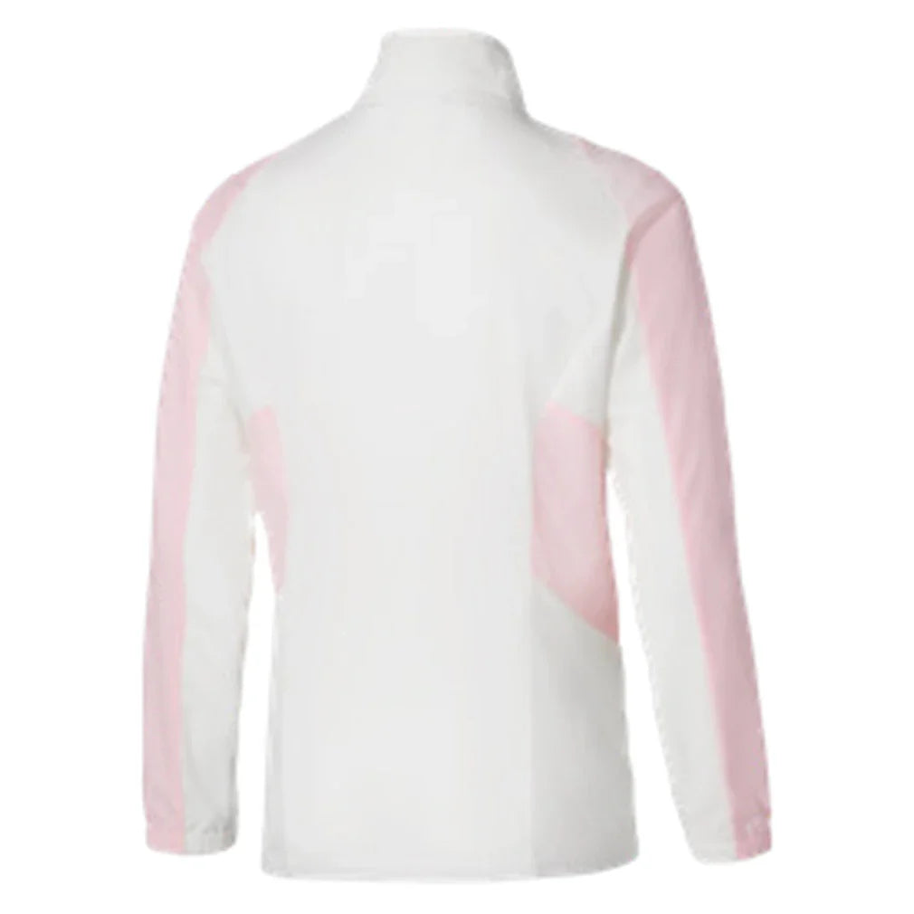 Women's Shadow Tennis Jacket White and Pinkesque