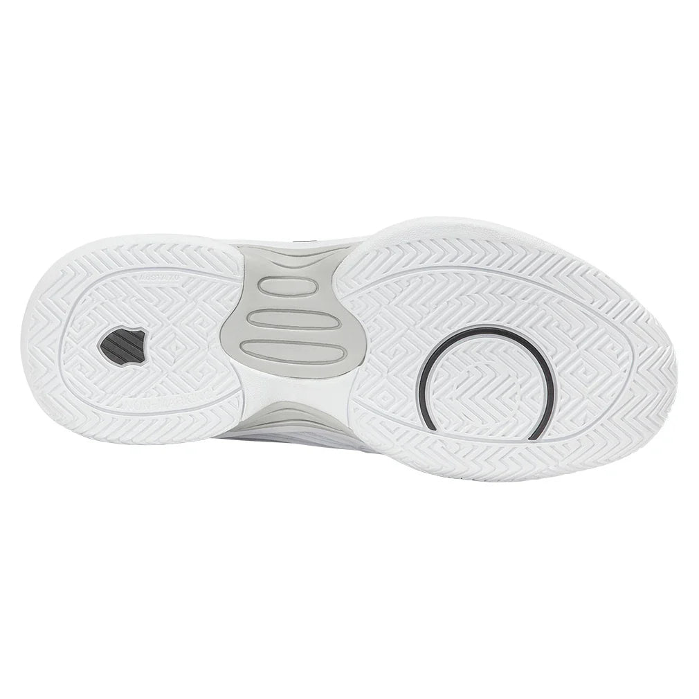 Juniors' Hypercourt Express 3 Tennis Shoes White and Dawn Blue