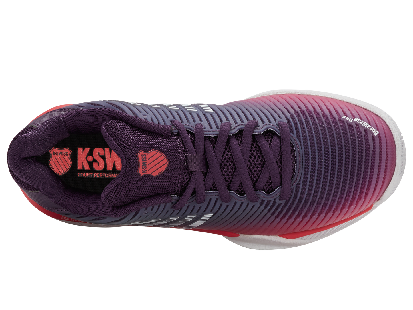 K-Swiss Junior Shoes Hypercourt Express 2 | Purple Plumeria/White/Hot Coral