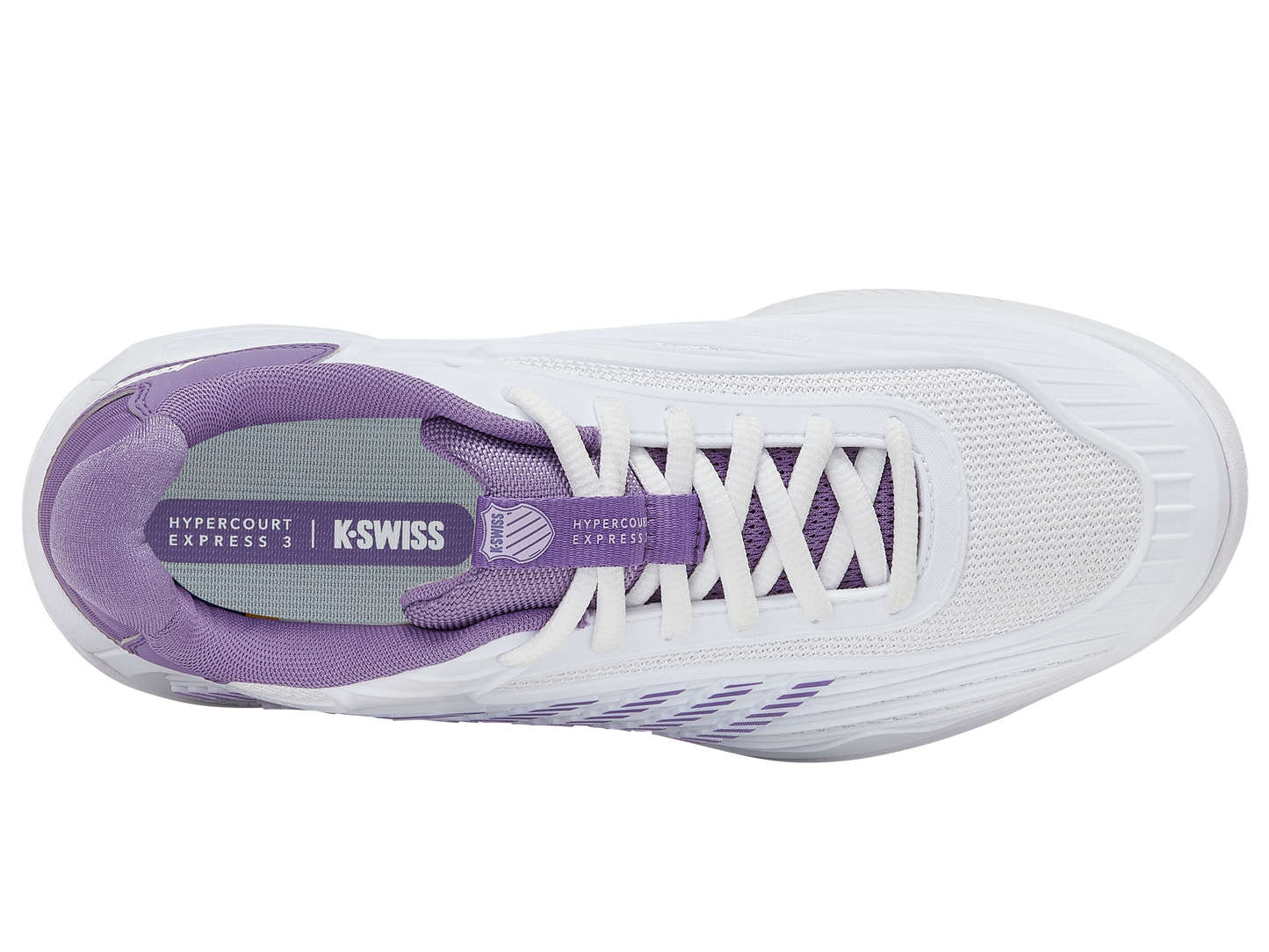 K-Swiss Women's Shoes Hypercourt Express 3 | White/Purple Haze/Lunar Rock