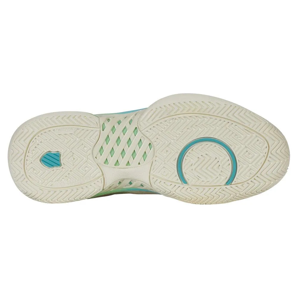 Women's Express Light Pickleball Shoes Egret and Patina Green