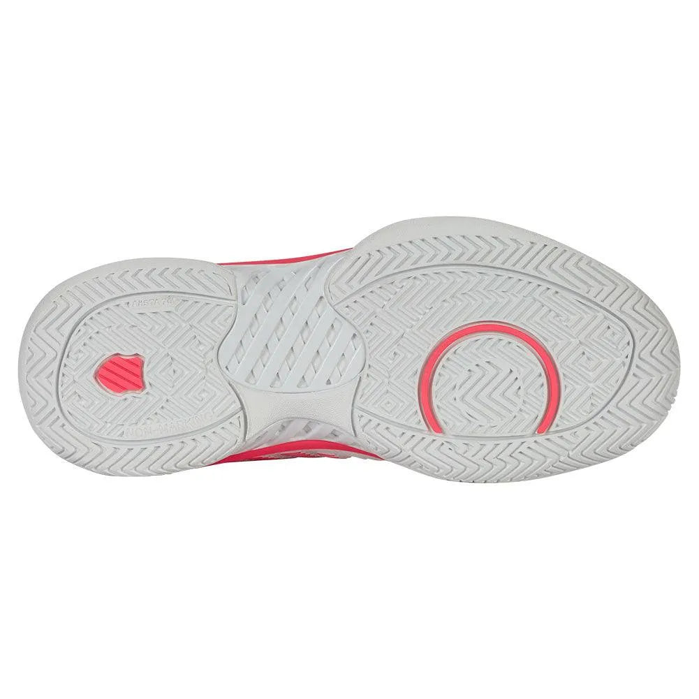Women's Hypercourt Express 2 Tennis Shoes White and Orchid Petal