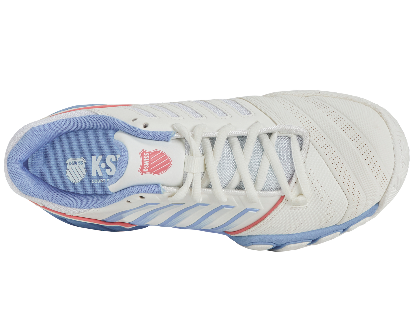 K-Swiss Women's Shoes Bigshot Light 4 | Bright White/Open Air/Strawberry Ice