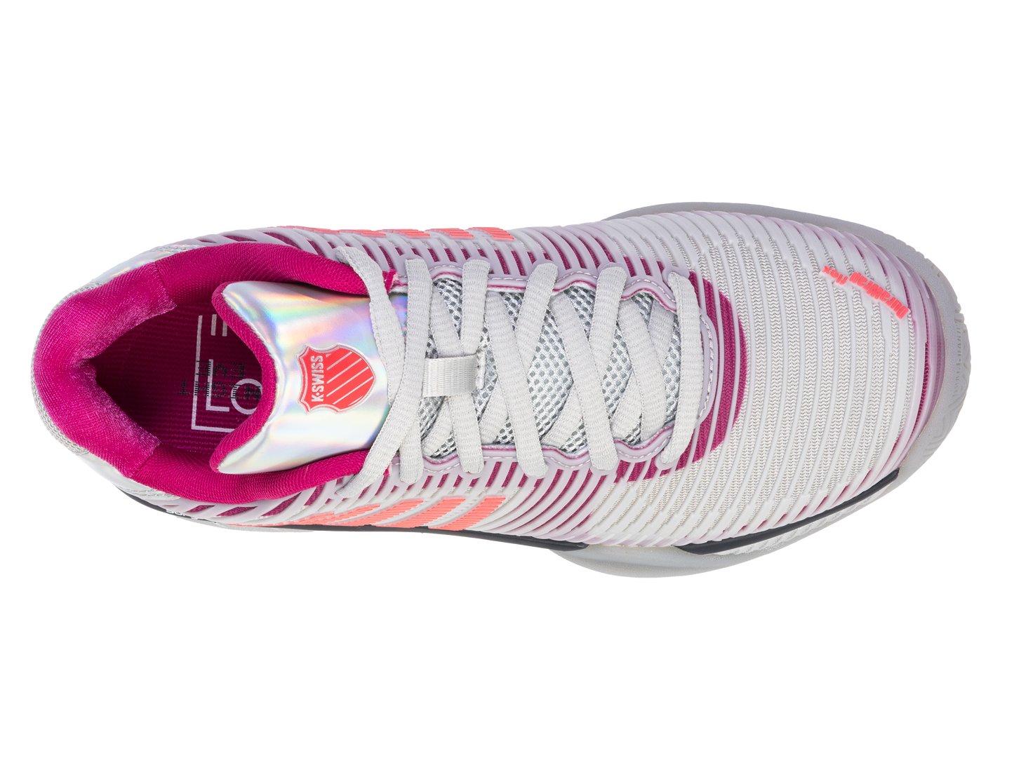 K-Swiss Women's Shoes Hypercourt Express 2 Lucky In Love | Silver/Harbour Mist/Dragon Fruit