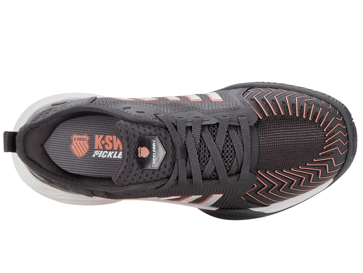 K-Swiss Women's Shoes Pickleball Supreme | Asphalt/White/Peach Amber