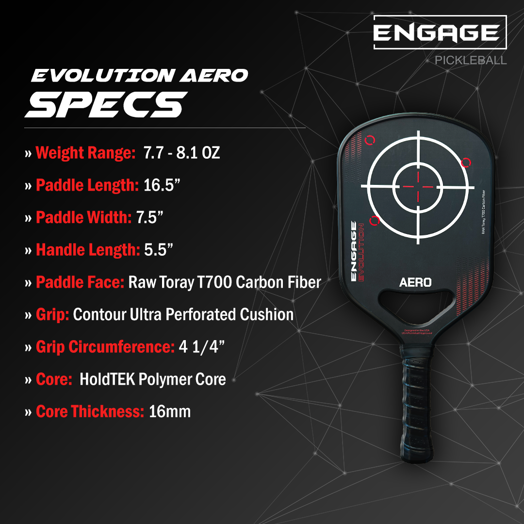Engage Pickleball Aero Thermoformed Pickleball Paddle