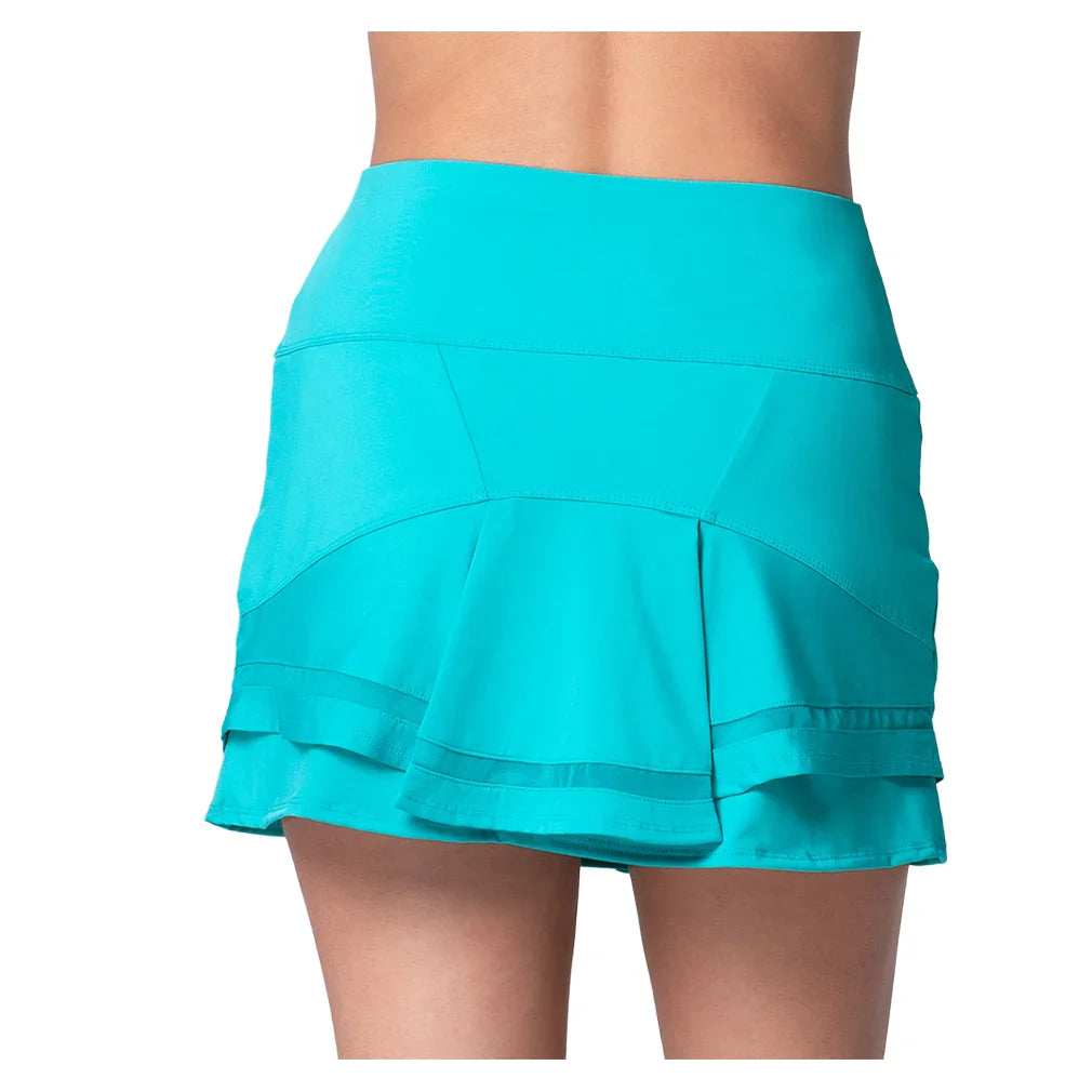 Women's Double Court Tennis Skort Aquamarine