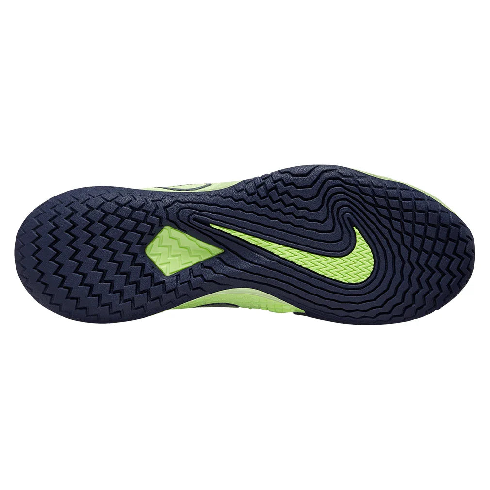 Men's Air Zoom Vapor Cage 4 Tennis Shoes Ghost Green and Blackened Blue