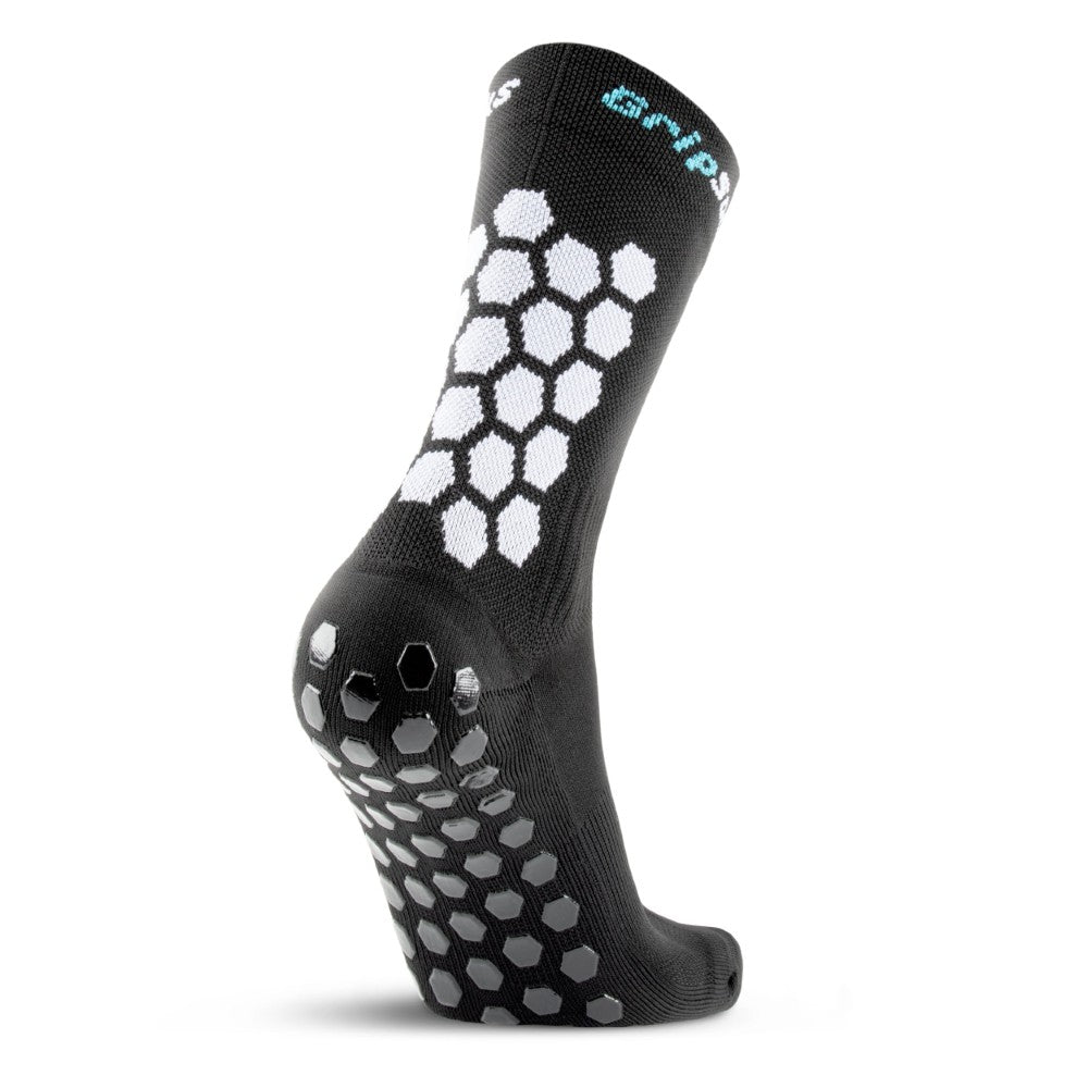 GripSocks for Soccer - Crew Height - Black