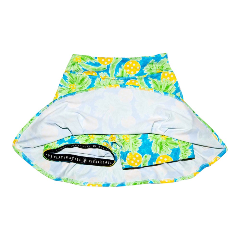 Picckleball Bella Drop Pleat Skort Palms 1