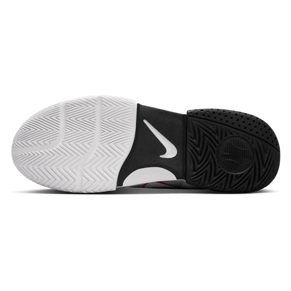 Men's Court Lite 4 Tennis Shoes White and Lt Crimson