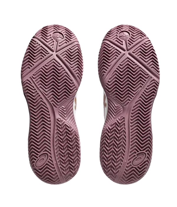 Padel Shoes Asics Gel-Dedicate 8 Padel Mujer White/Dark Ube 2025