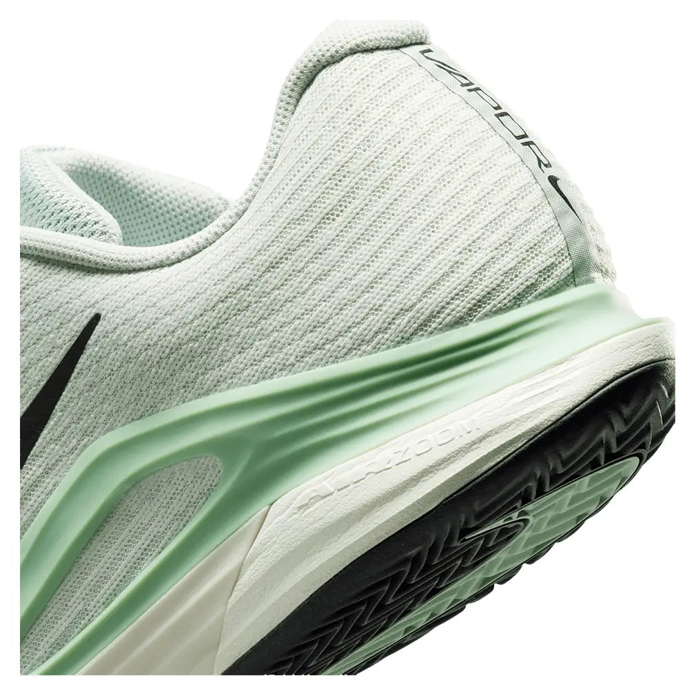 Men's Zoom Vapor 12 Clay Tennis Shoes Light Silver and Black