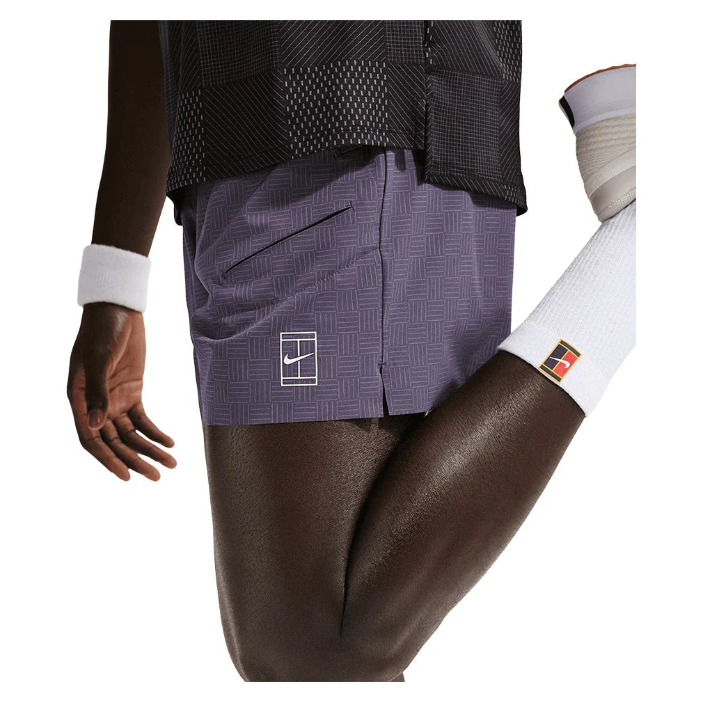 Men's Court Dri-FIT Advantage Print 6 Inch Tennis Short