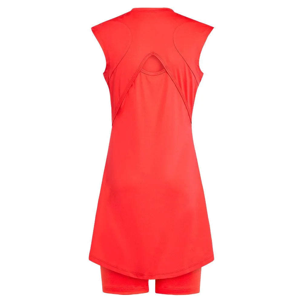 Girls' Climacool Pro Tennis Dress Semi Lucid Red