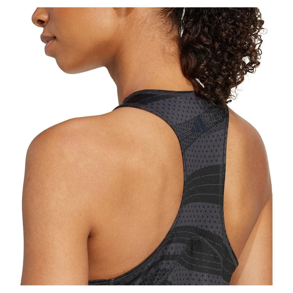 Women's Club Graphic Tennis Tank Carbon
