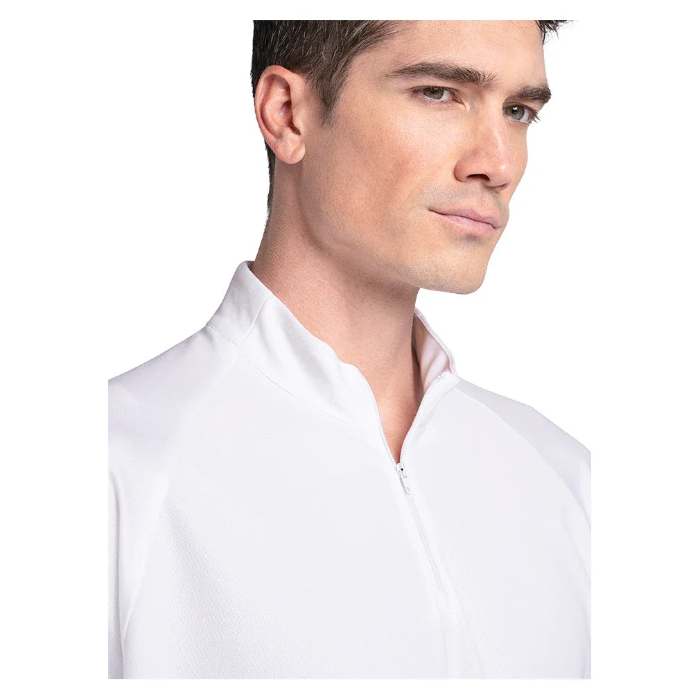 Men's Fracture 1/4 Zip Long Sleeve Tennis Top Moonstruck