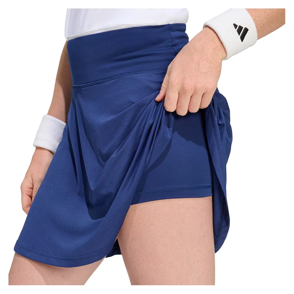 Women's Club Long Tennis Skort Dark Blue