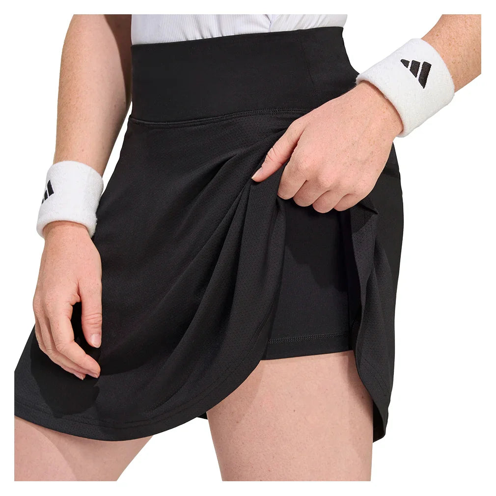 Women's Club Long Tennis Skort Black