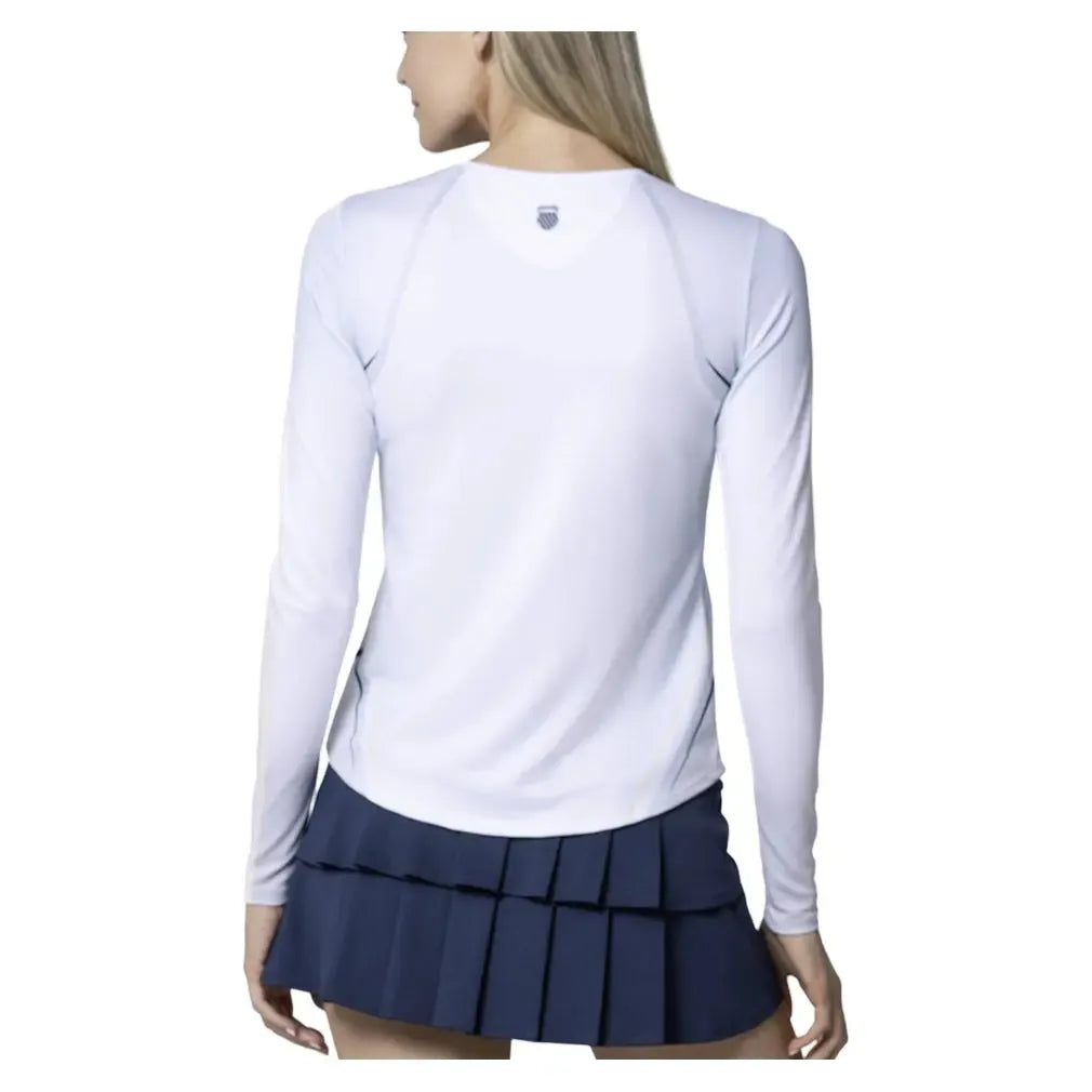 Women's Pique Long Sleeve Tennis Top Meteorite