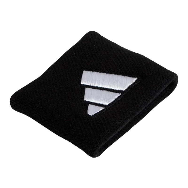 Wristband Adidas Cortas Negras Logo Grande
