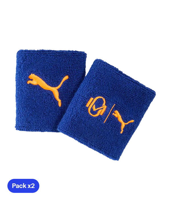 Wristband Cortas Puma Azul Oscuro 2025 Momo González (Pack x2)