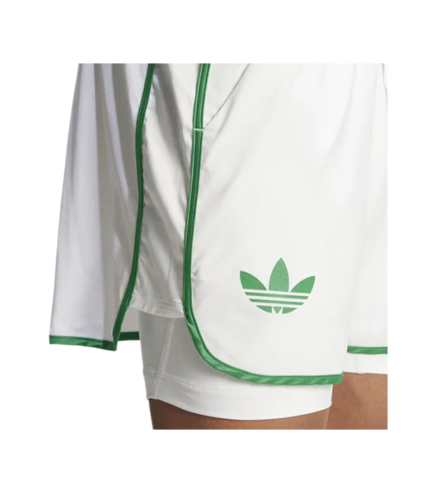 Pantalón Corto Adidas Climacool White Logo Verde 2025