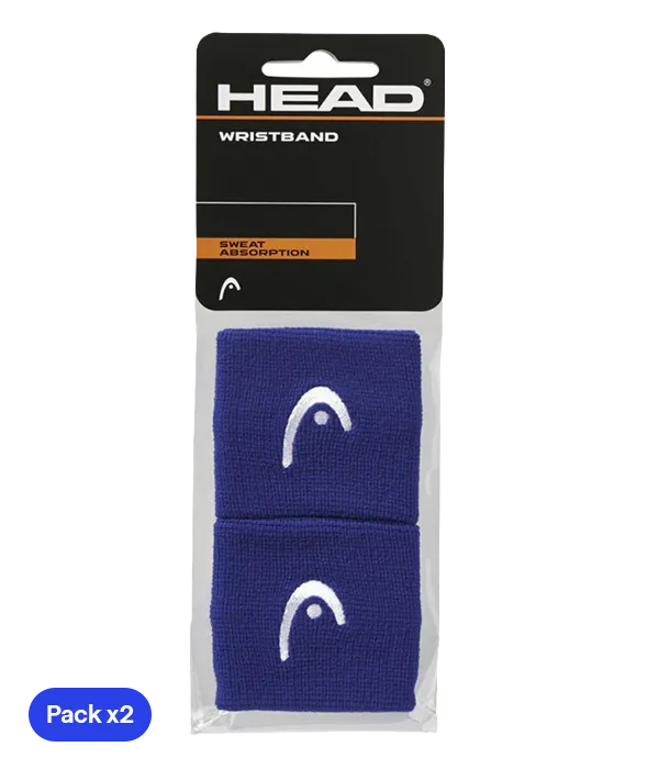 Wristband Cortas HEAD Azul (Pack x2)