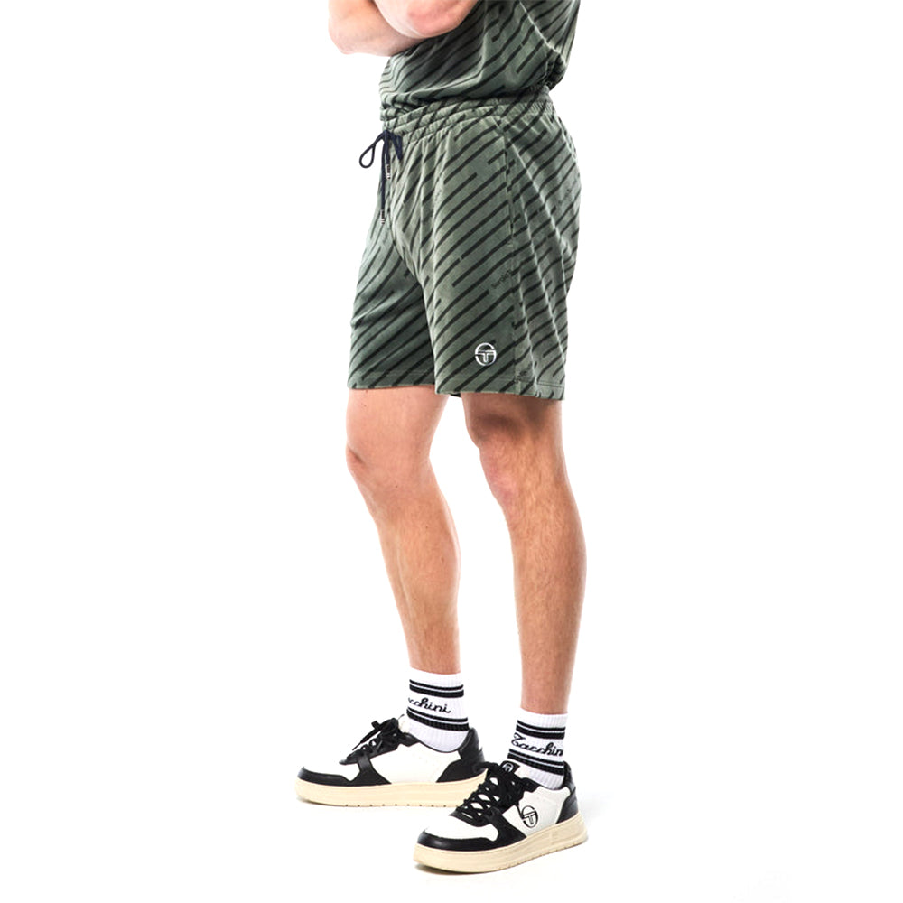 Sergio Tacchini Obliquo Velour Short | Agave Green