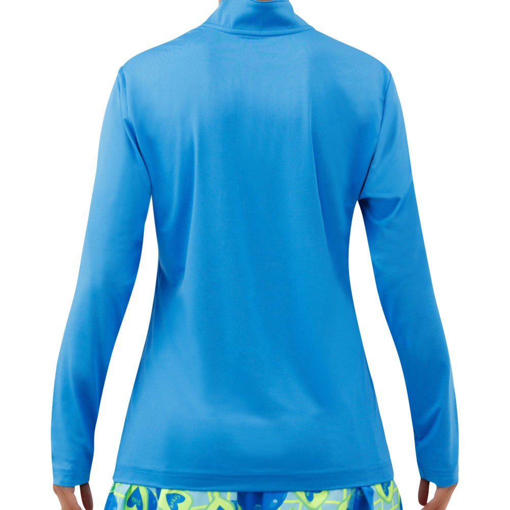 Picckleball Bella 1/4 Zip Long Sleeve Electric Blue