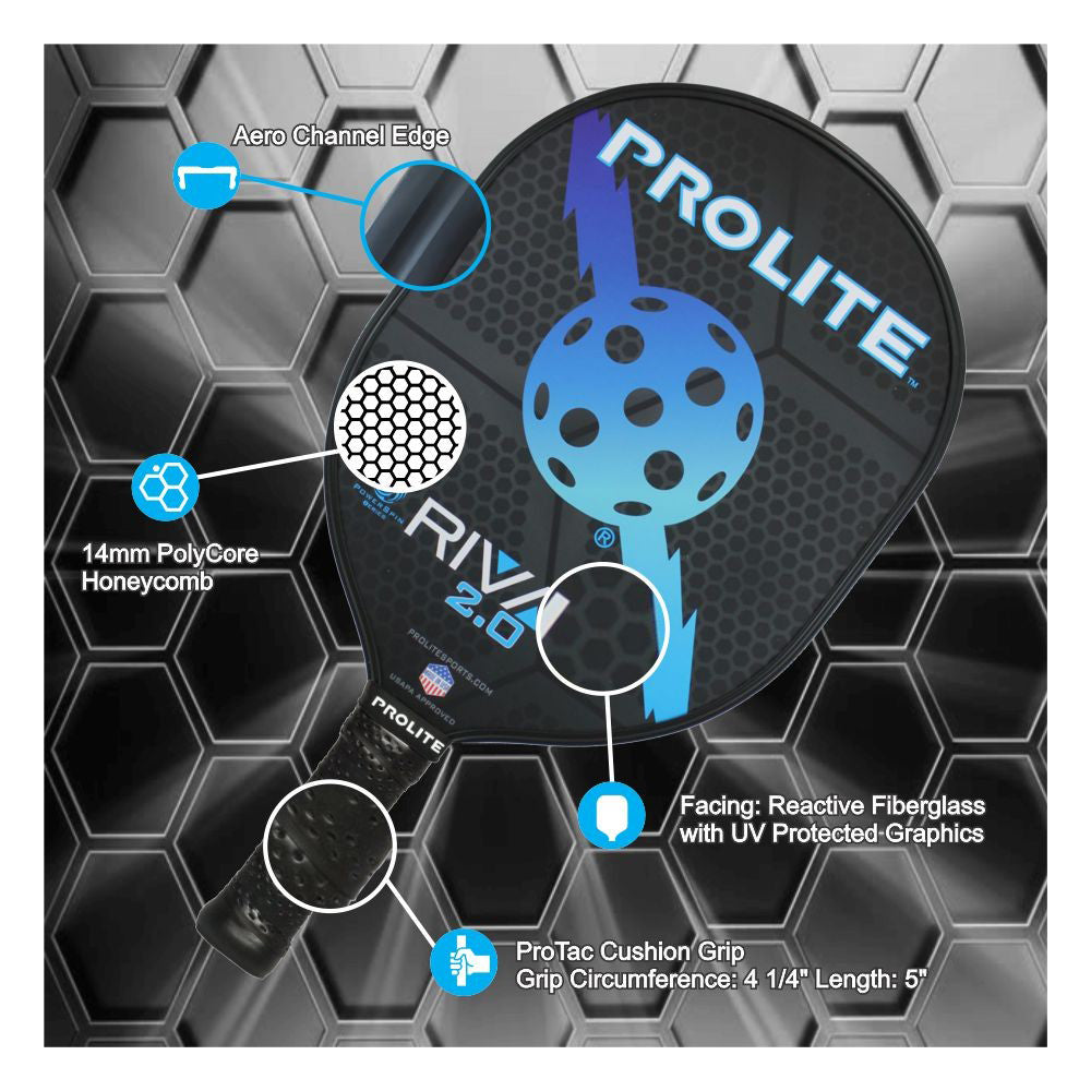 Prolite Pickleball Paddle - Rival PowerSpin 2.0