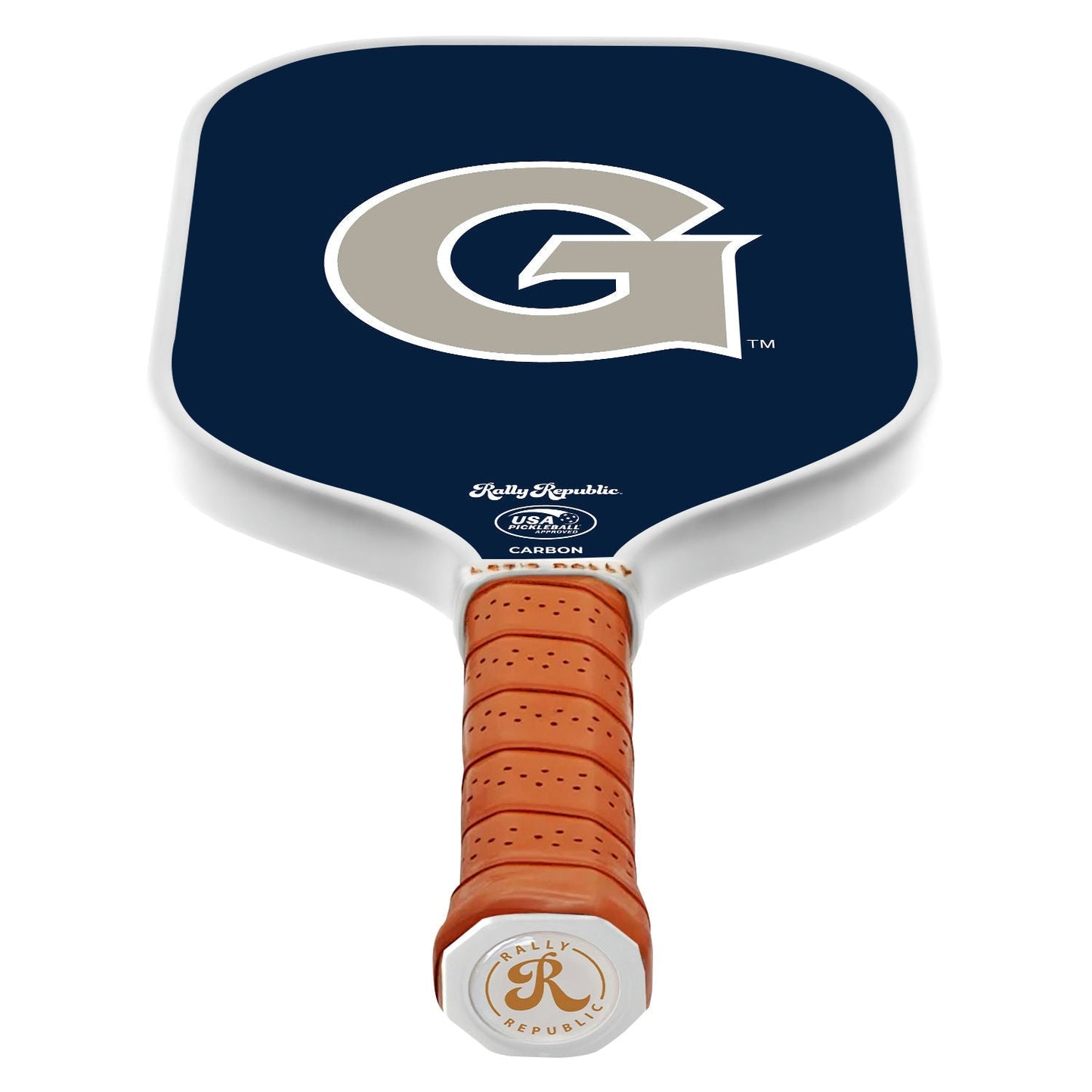 Rally Republic Pickleball Georgetown Hoyas Georgetown Blue Primary Mark Gray Pickleball Paddle