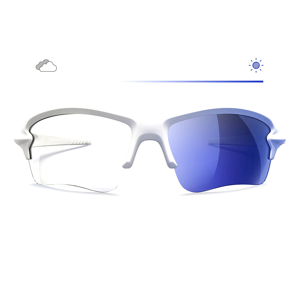 Reks White Sling Blade Prescription Transitions® Mirrors