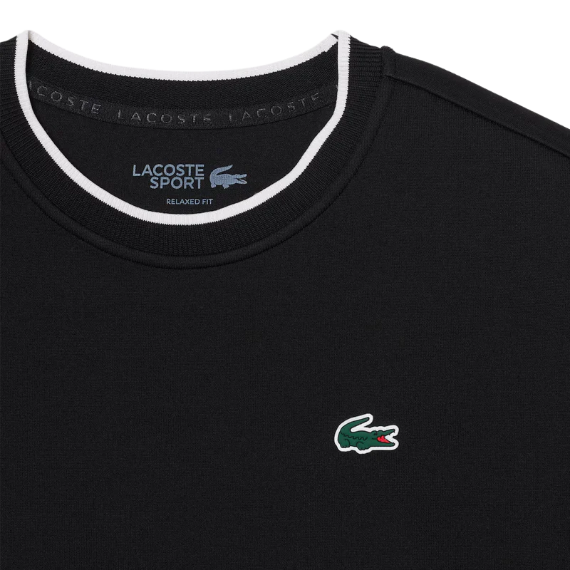 Sudadera Lacoste Con Relieve Negro 2025